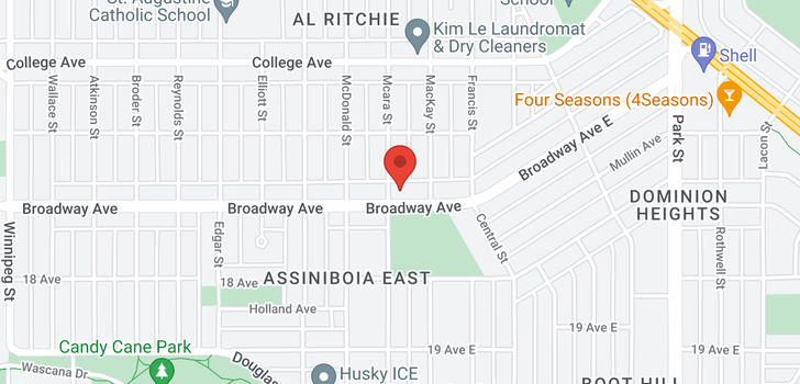 map of 130 Broadway AVE E